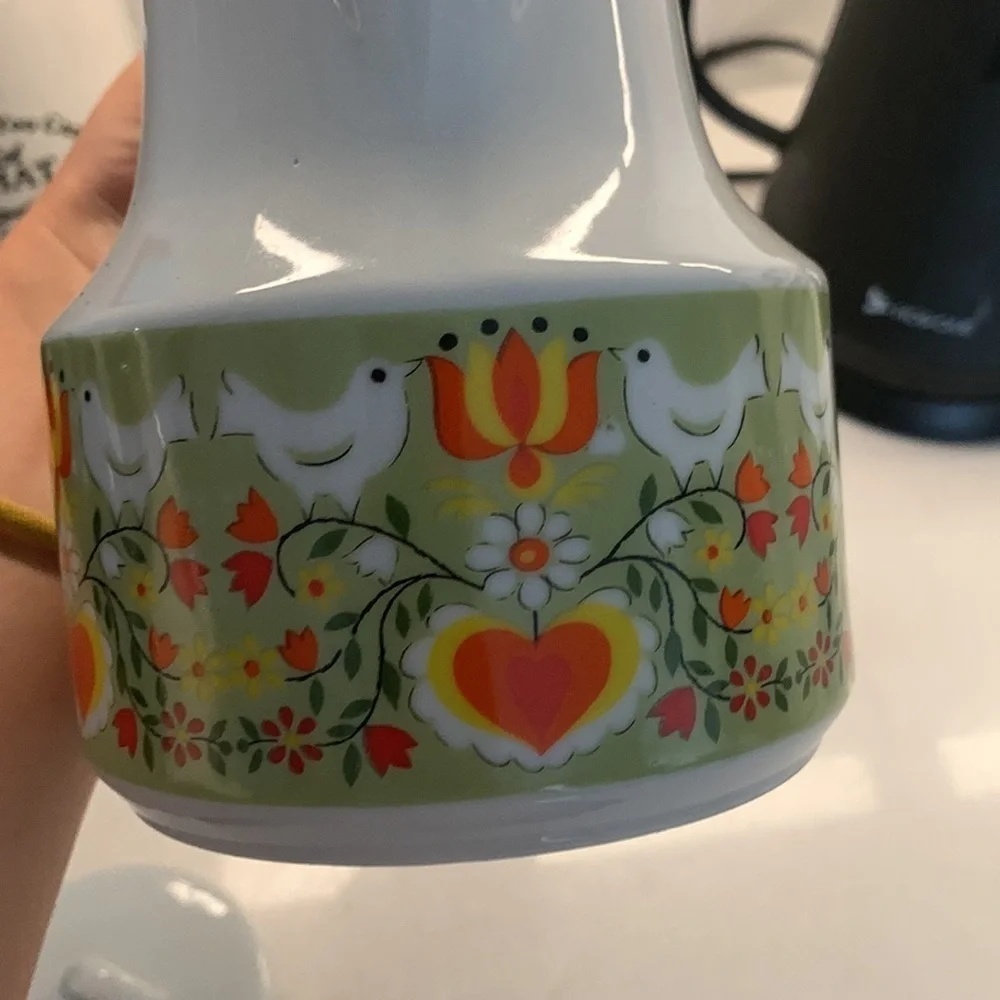 VINTAGE Bird Capistrano Japan 60s 70s Coffee Tea Pot